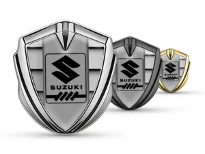 Suzuki Insignias de Coche Diseño Carrera Borde Metal Lustroso
